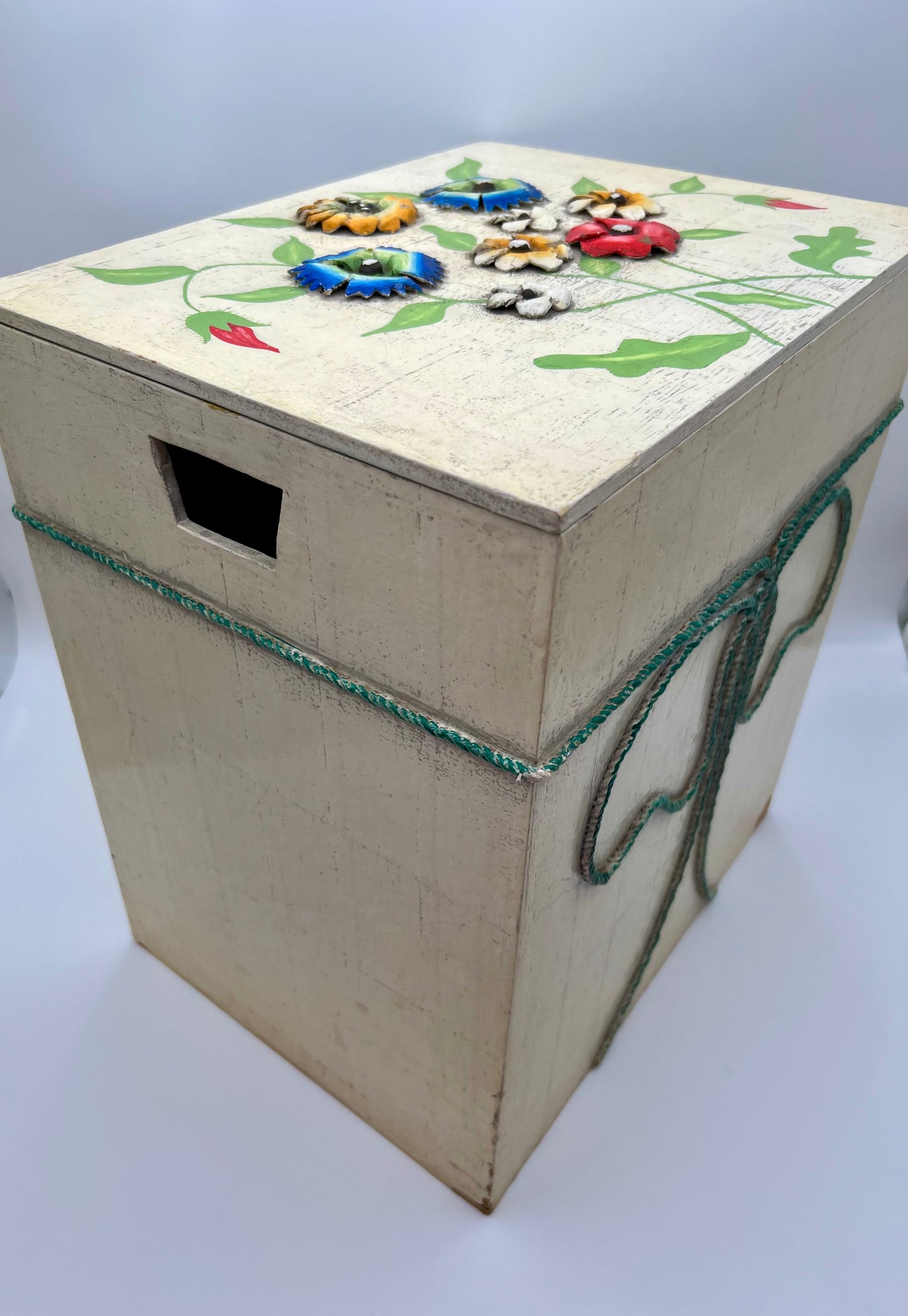 RARE VINTAGE MID CENTURY OVERSIZED WOOD BOX