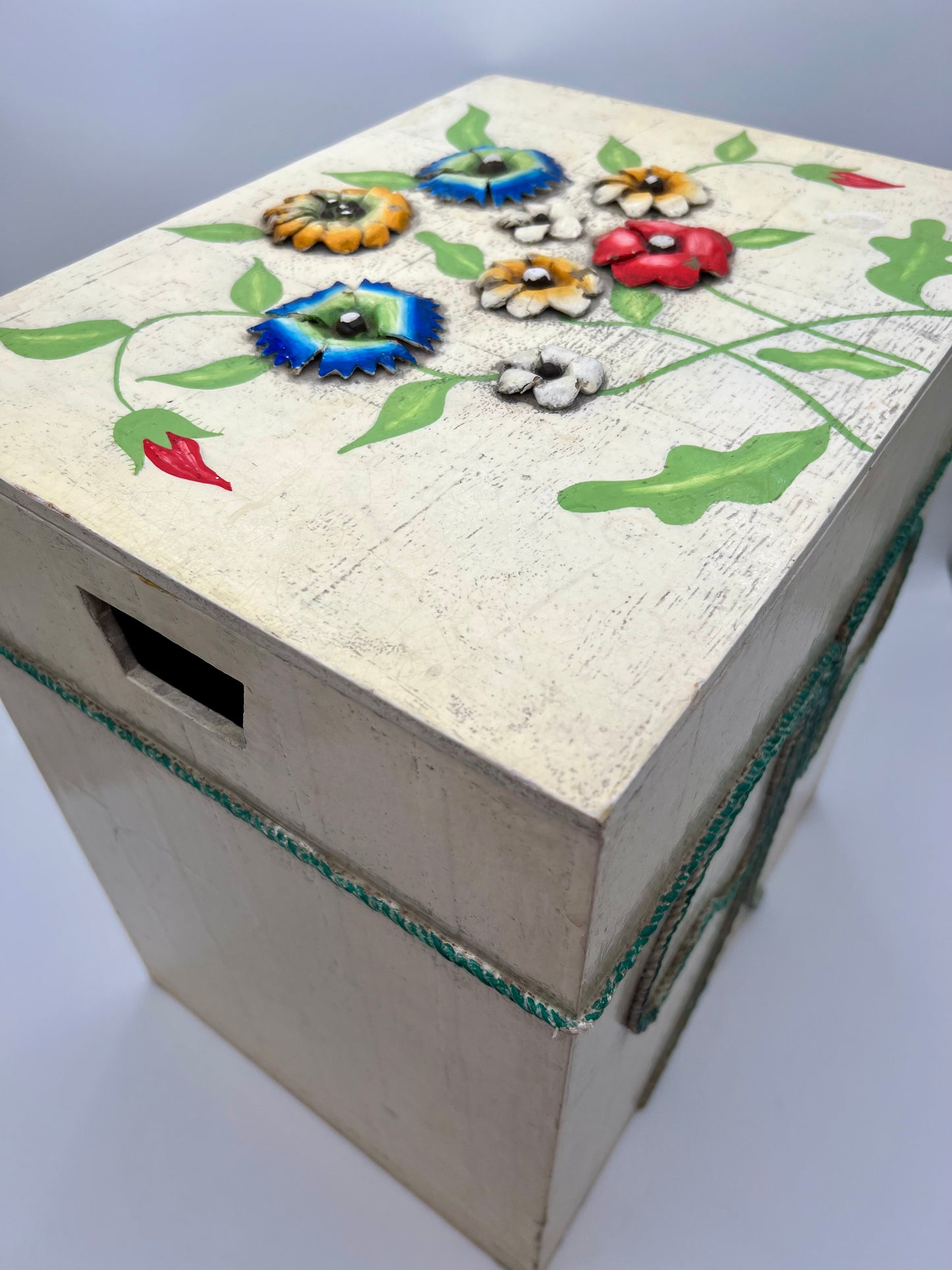 RARE VINTAGE MID CENTURY OVERSIZED WOOD BOX