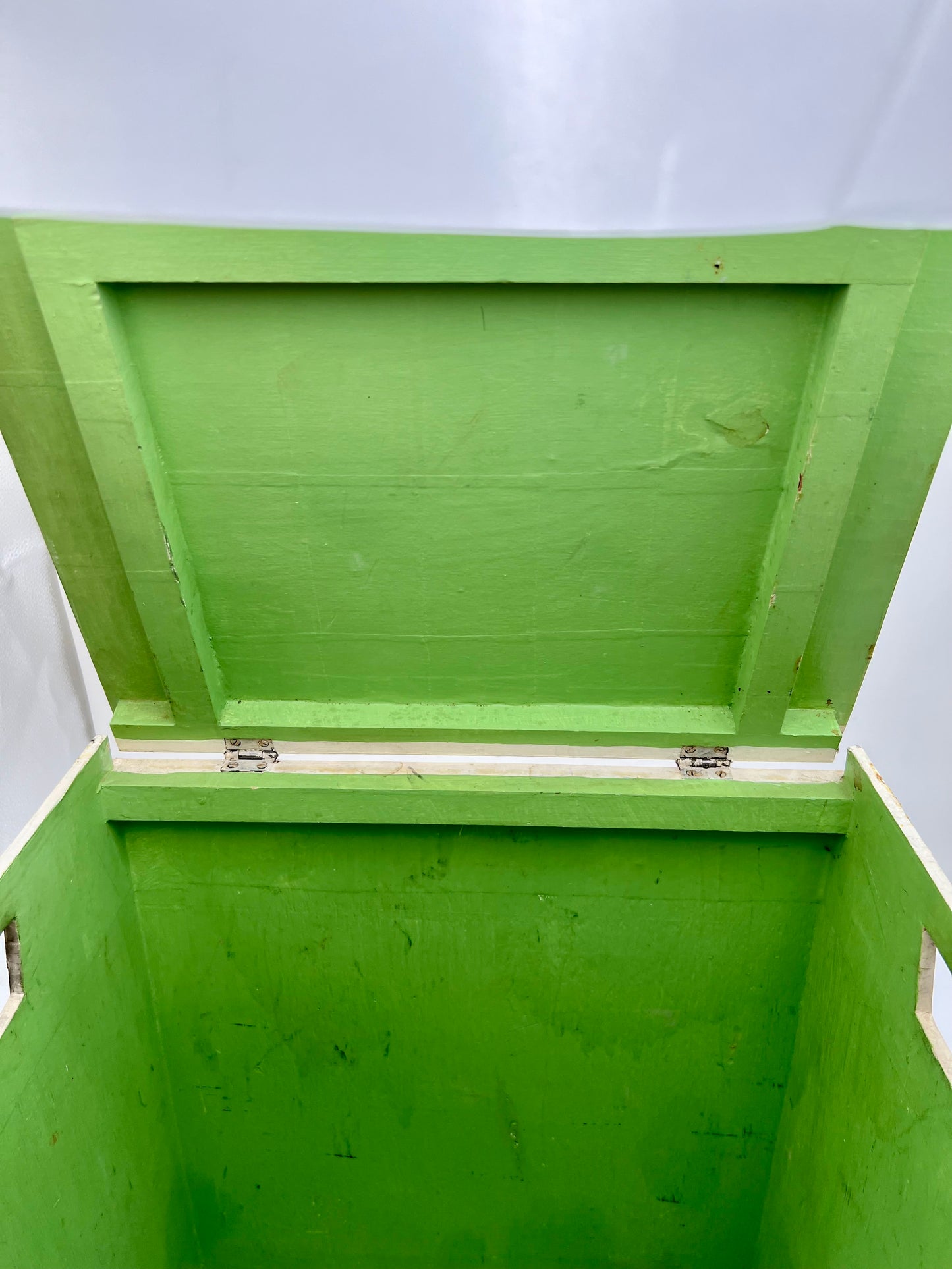 RARE VINTAGE MID CENTURY OVERSIZED WOOD BOX