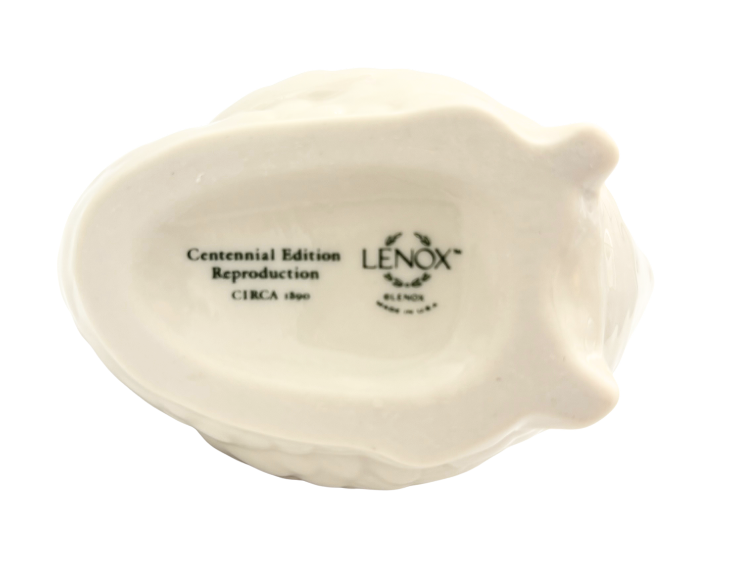 VINTAGE LENOX SWAN PLANTER CENTENNIAL EDITION REPRODUCTION CIRCA 1889 IVORY PORCELAIN MINI SWAN BOWL MADE IN USA