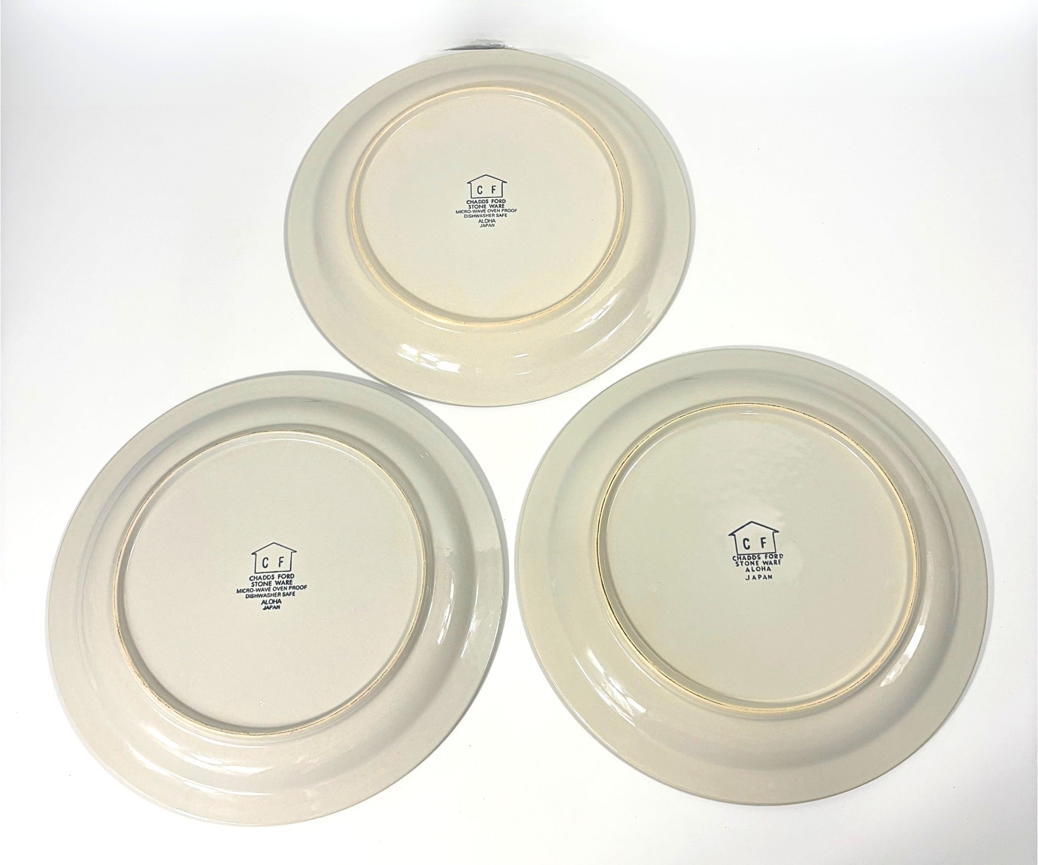 VINTAGE CHADDS FORD ALOHA STONEWARE SERVING PLATTERS – SET OF 3