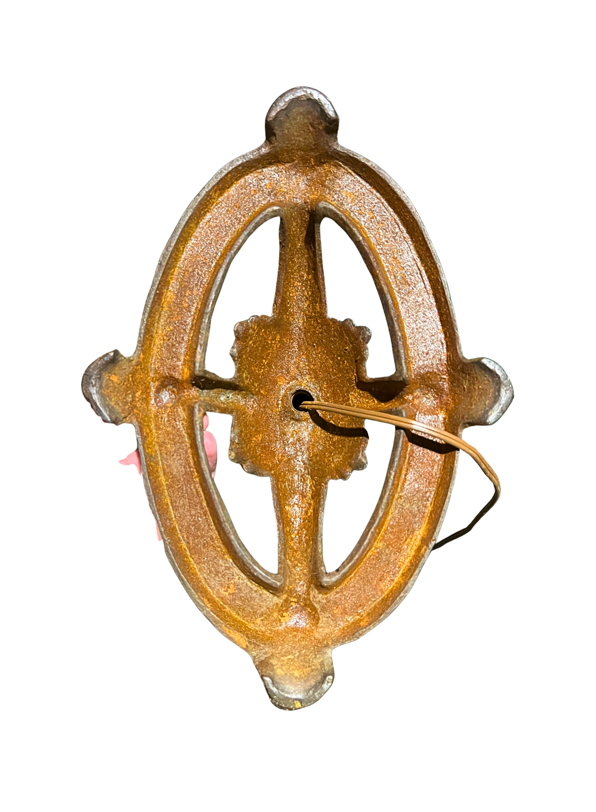 1920s Antique Bridge Floor Lamp with Adjustable Butterfly Ornaments, Ornate Gold Cast Metal Reading Lamp, Ruffled Glass Shade