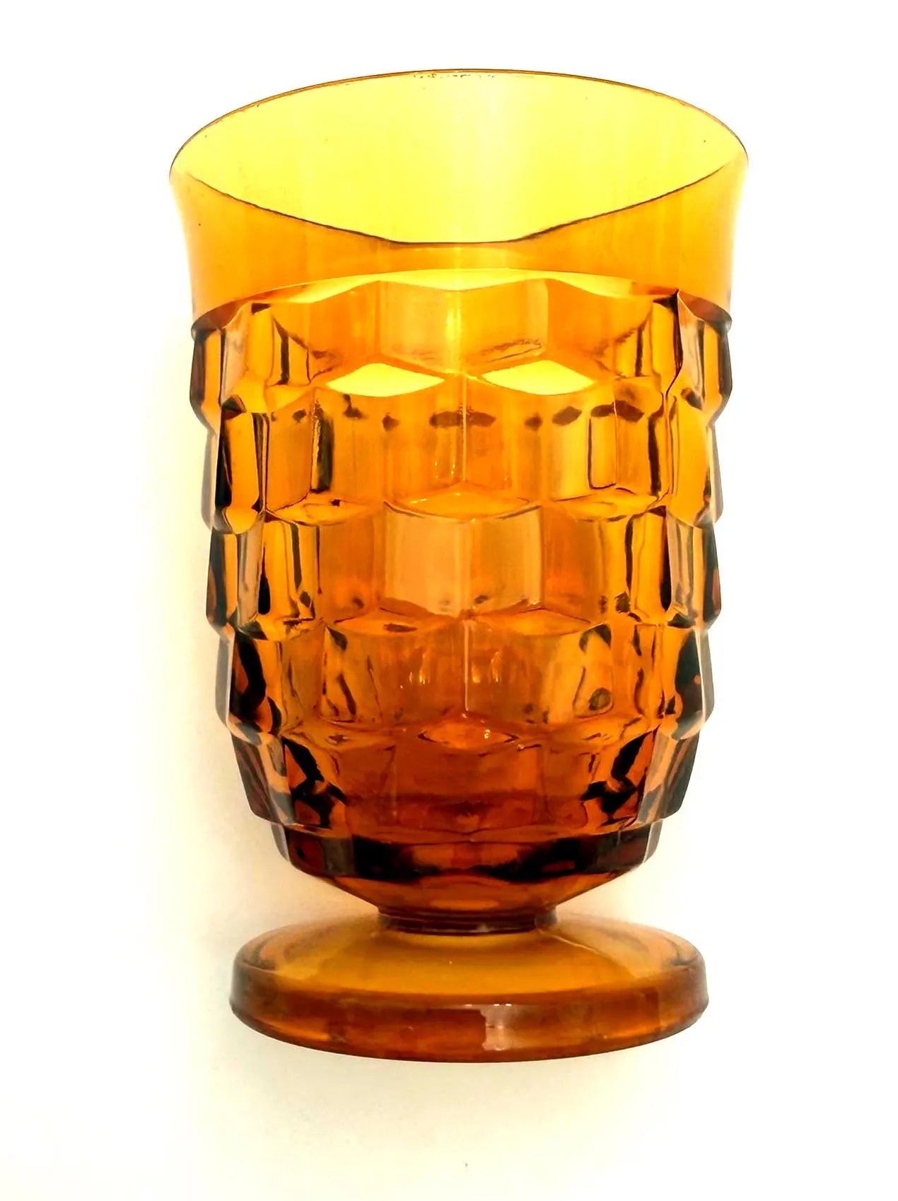 VINTAGE COLONY WHITEHALL AMBER JUICE GLASSES | SET OF 9