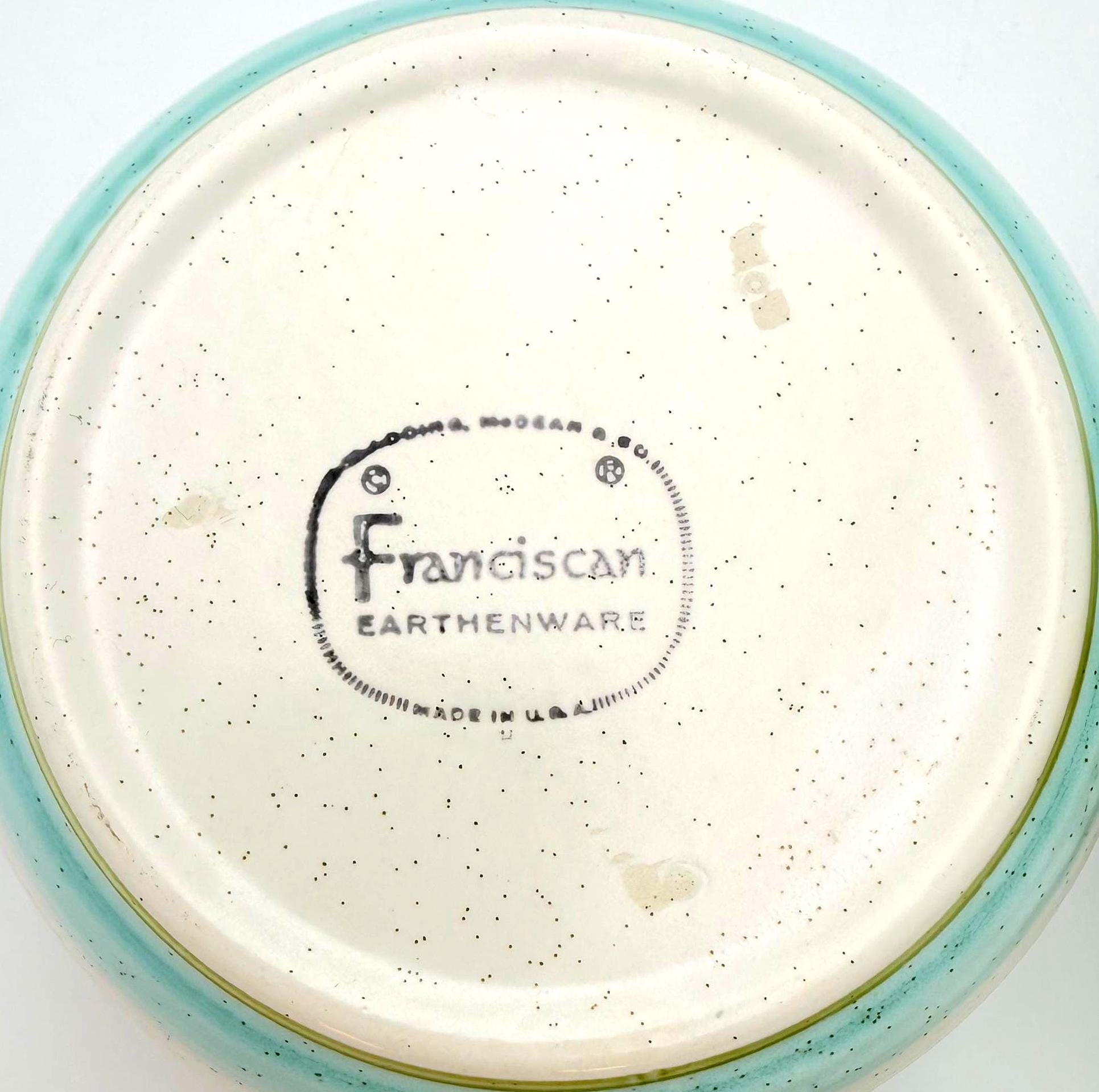 VINTAGE FRANCISCAN TULIP TIME CREAMER & SUGAR BOWL SET – BLUE FLORAL EARTHENWARE REPLACEMENT PIECES