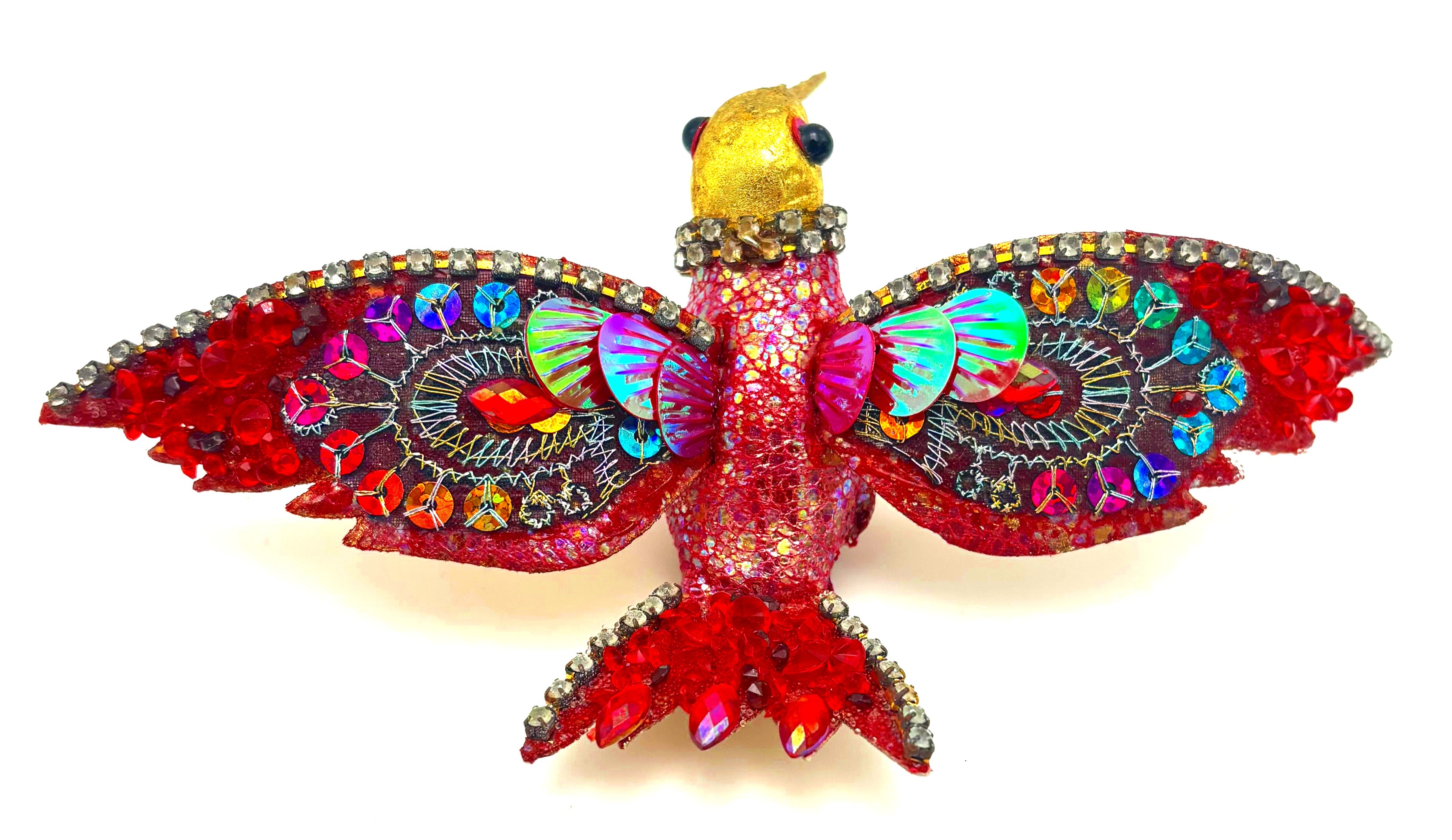 JEWELED HUMMINGBIRD CLIP ORNAMENTS SET OF 4