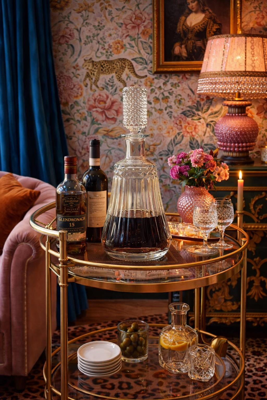 VINTAGE 1940s BACCARAT FRANCE “TALLEYRAND” CRYSTAL DECANTER WITH STOPPER – MARKED FRENCH LUXURY BARWARE