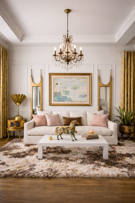 PAIR OF VINTAGE HERITAGE REGENCY GILTWOOD MIRRORS WITH FINIALS