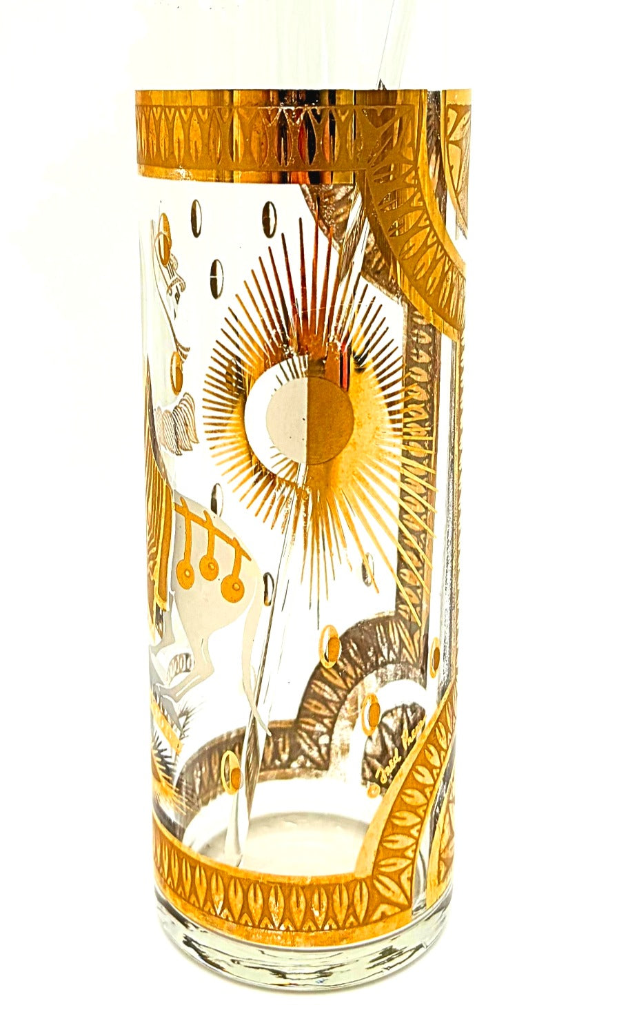 VINTAGE FRED PRESS TROJAN HORSE COCKTAIL PITCHER WITH STIRRER