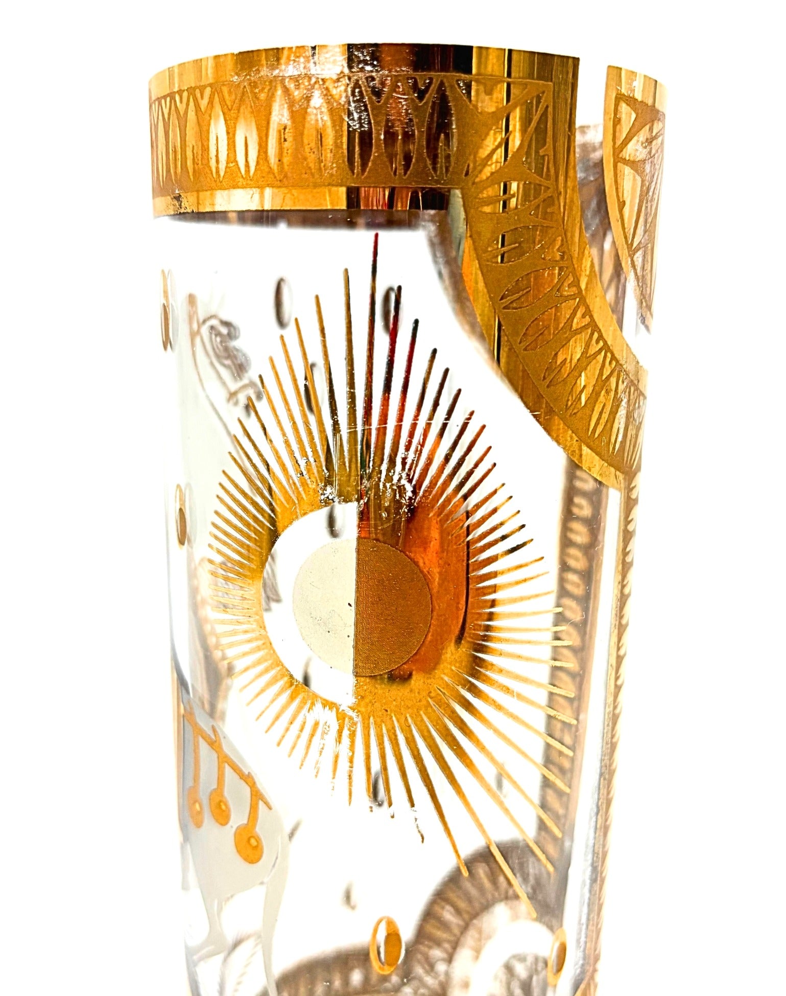 VINTAGE FRED PRESS TROJAN HORSE COCKTAIL PITCHER WITH STIRRER