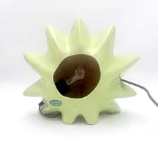 VINTAGE CERAMIC LEAF TV LAMP | MID-CENTURY MODERN AMBIENT LIGHT