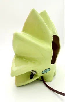 VINTAGE CERAMIC LEAF TV LAMP | MID-CENTURY MODERN AMBIENT LIGHT