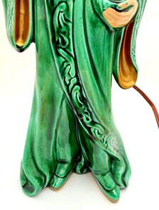 1953 LANE & CO. LOS ANGELES CHINESE FIGURAL TV LAMP