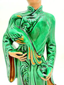 1953 LANE & CO. LOS ANGELES CHINESE FIGURAL TV LAMP
