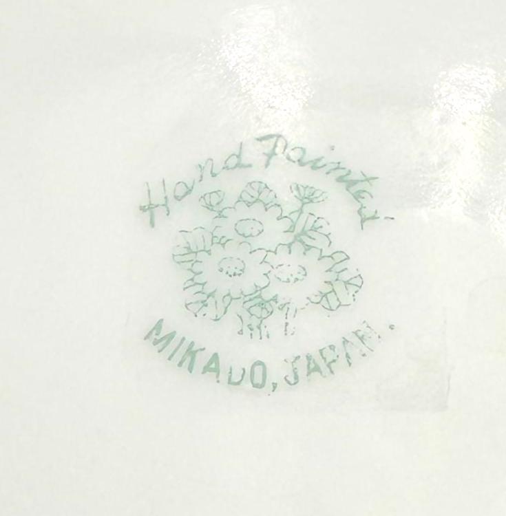 ANTIQUE MIKADO JAPAN HAND-PAINTED YELLOW ROSE PORCELAIN BOWL