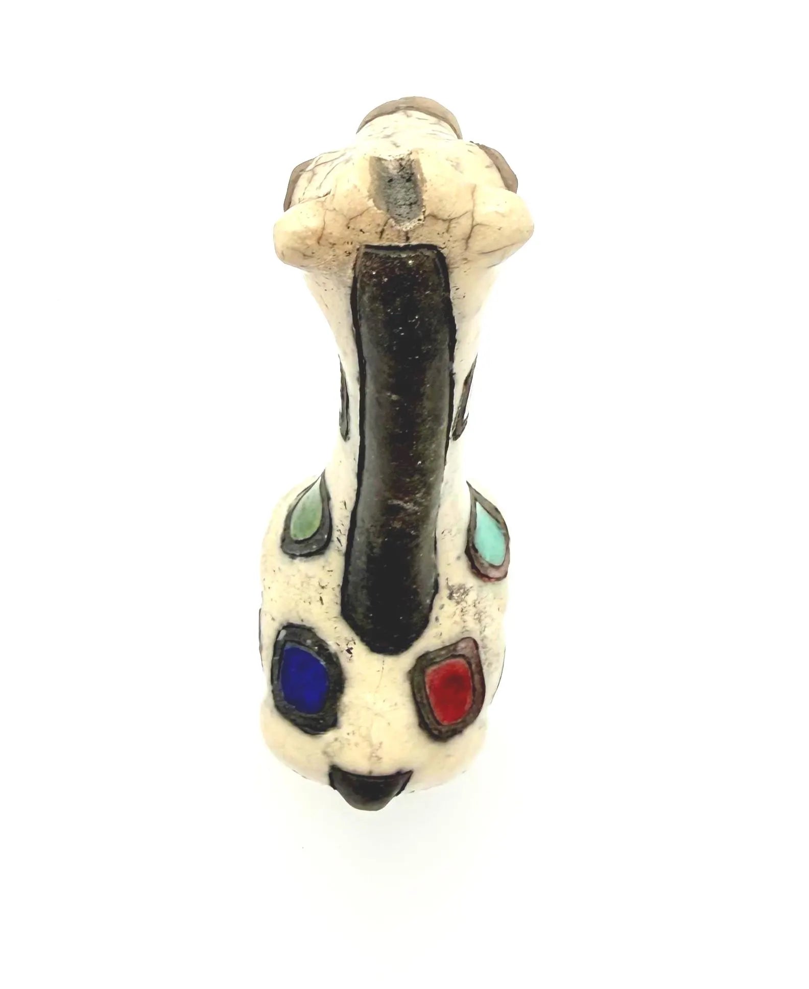 HANDMADE SOUTH AFRICAN FENIX RAKU POTTERY HORSE SCULPTURE