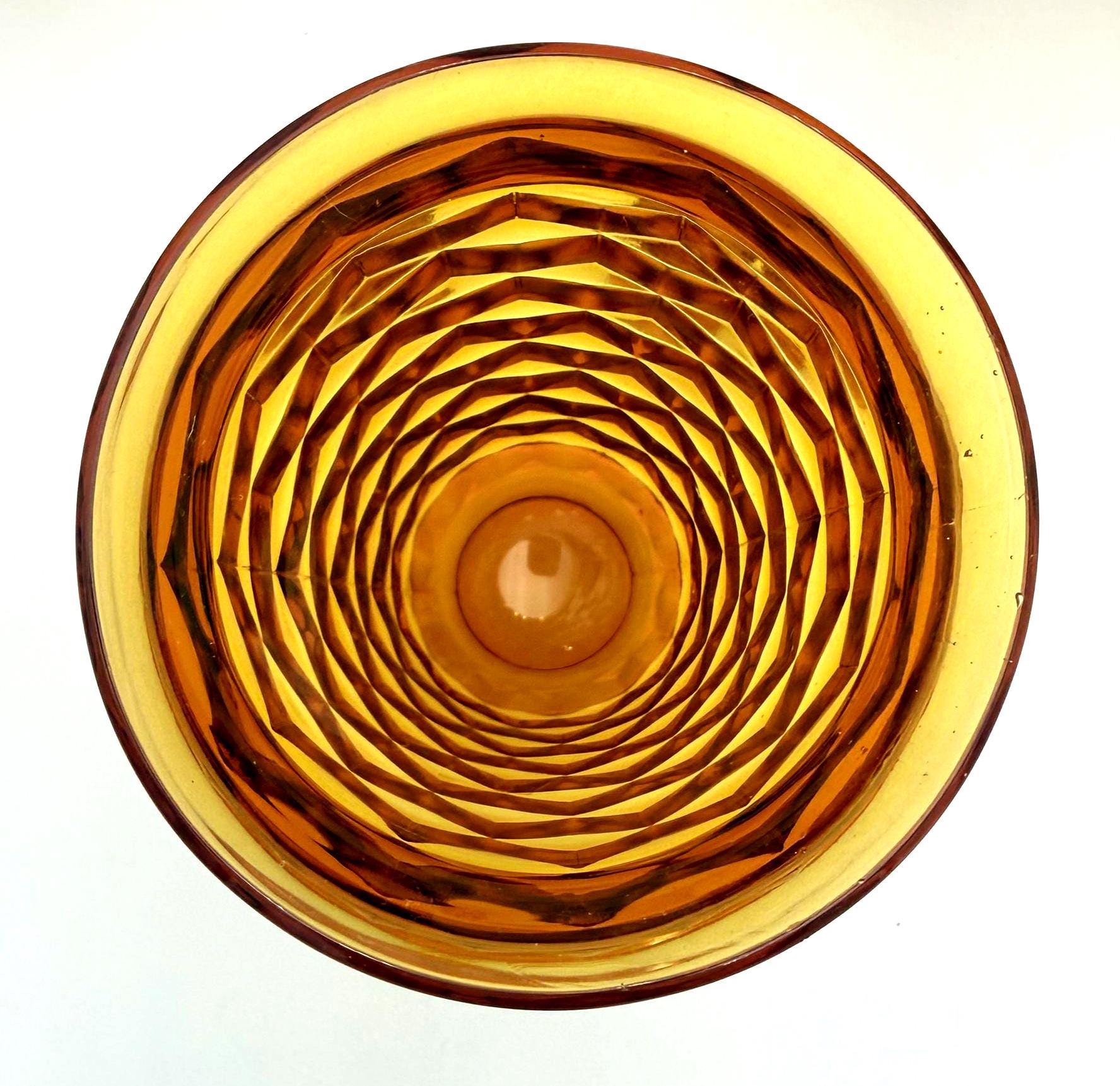 VINTAGE COLONY WHITEHALL AMBER ICED TEA GOBLETS | SET OF 6
