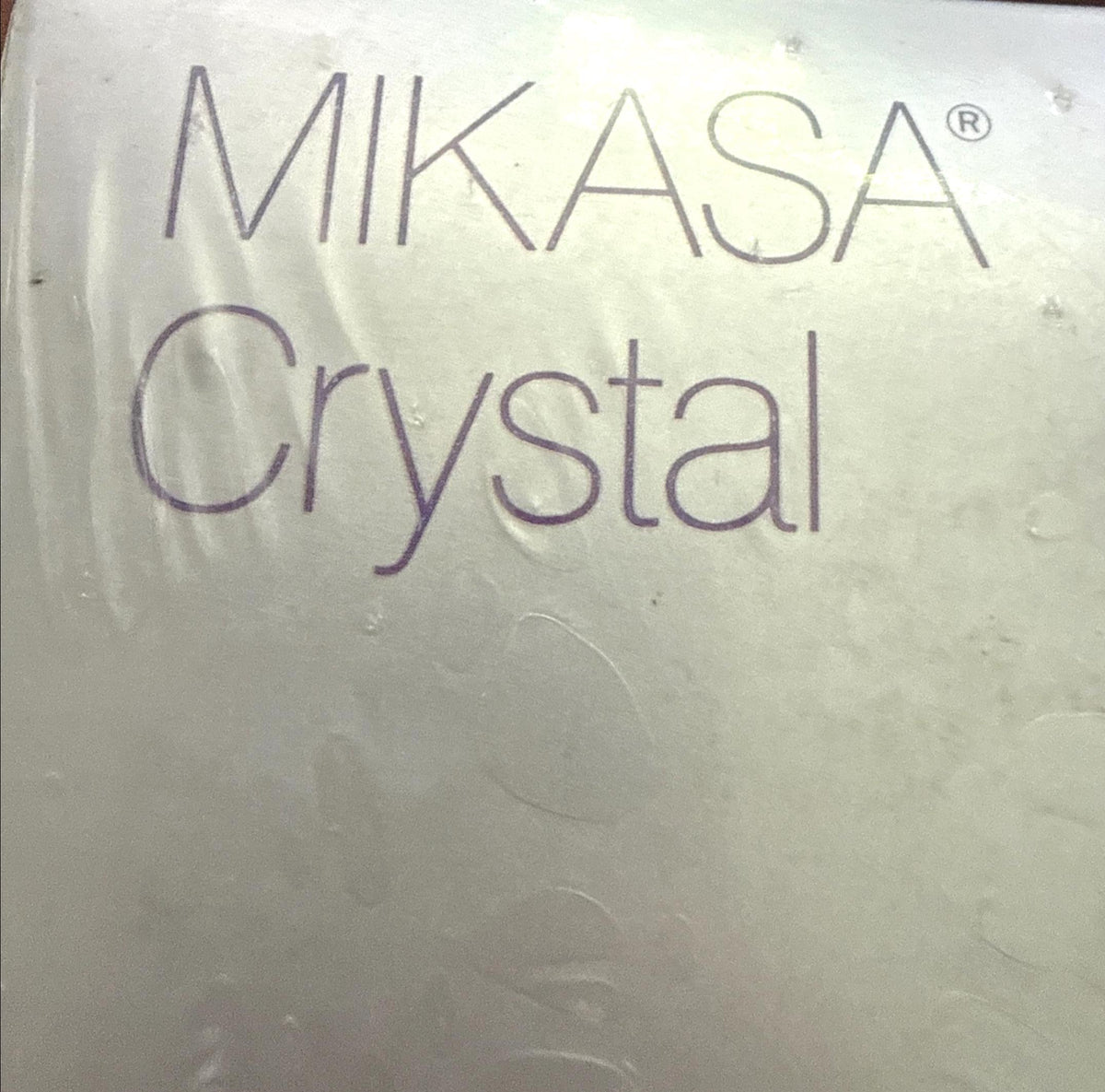 Set of 4 Brand New Vintage Mikasa Scala Gold Crystal Salad Canapé Plates, New Old Stock