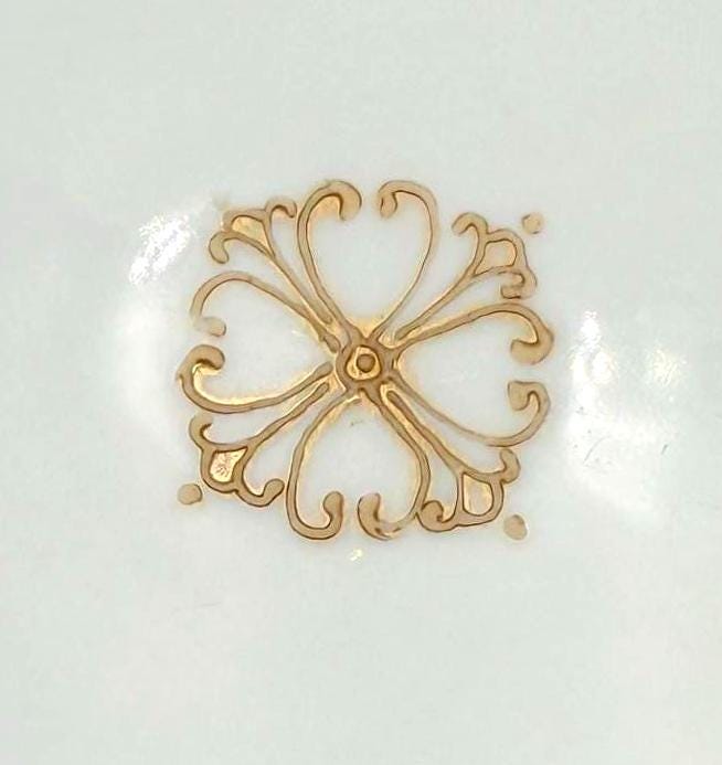 Antique Nippon Hand Painted Floral Serving Plate | Morimura Brothers | Circa 19111921 | Raised Gold Gilt Handles