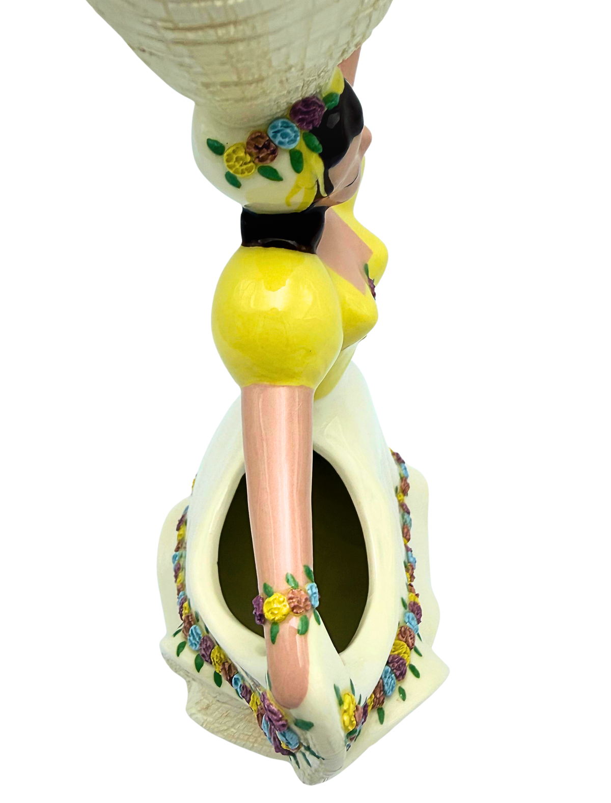 Vintage Hedi Schoop Dancing Lady Figural Vase 1940s California Pottery