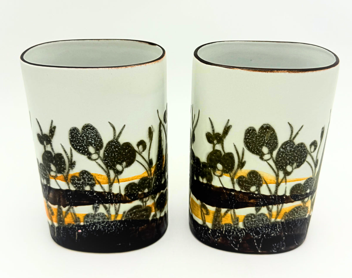 Vintage Royal Copenhagen Siena Vases Pair by Ivan Weiss 963/3740