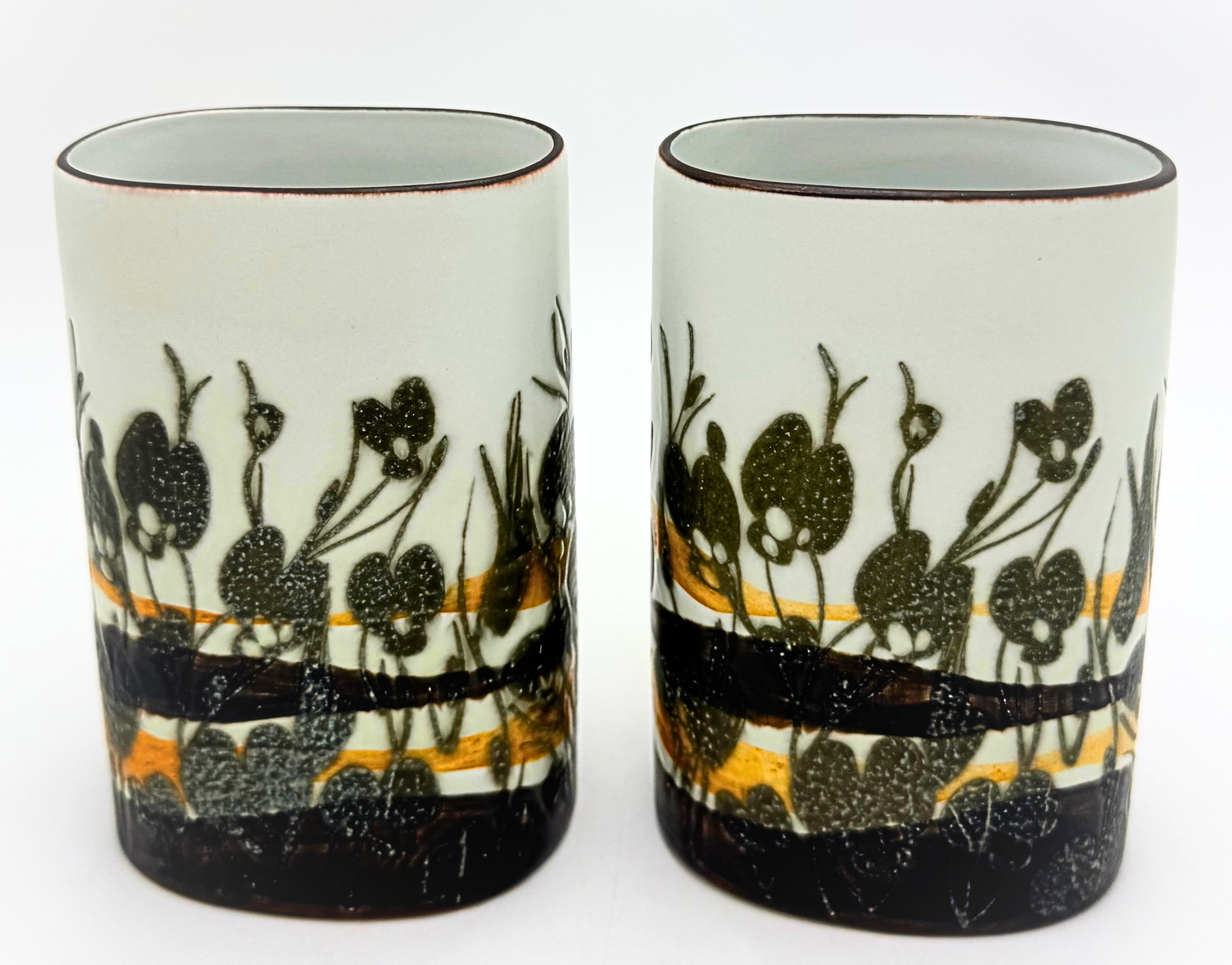 Vintage Royal Copenhagen Siena Vases Pair by Ivan Weiss 963/3740