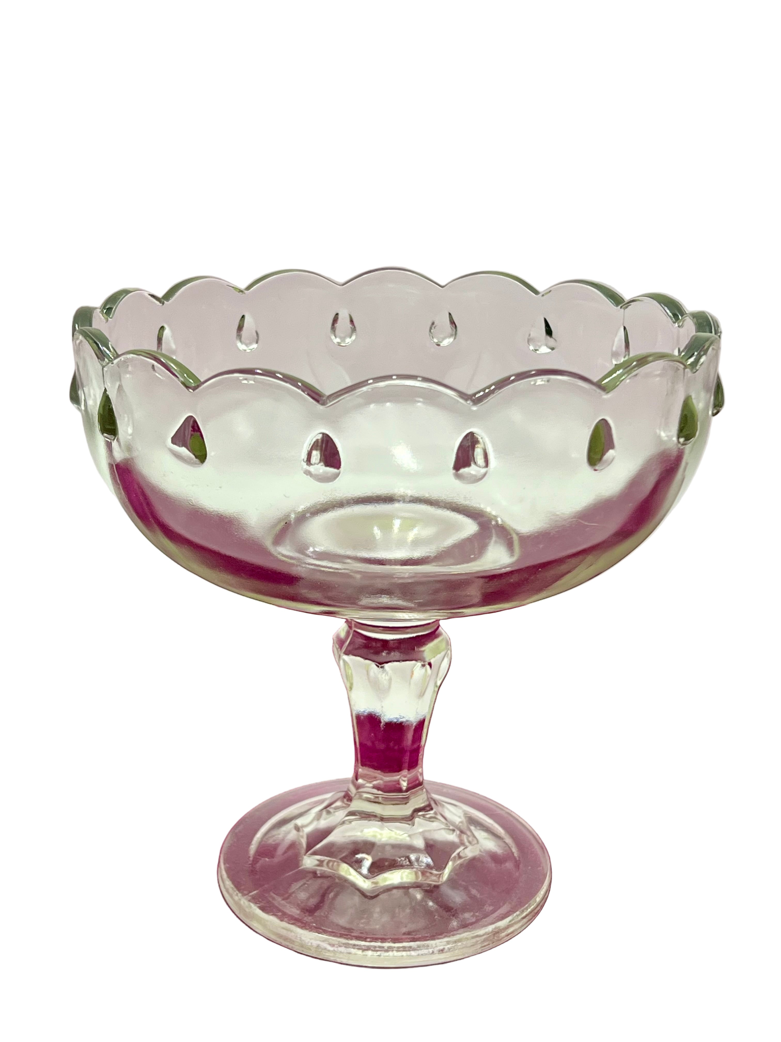 Indiana compote glass pedistal.