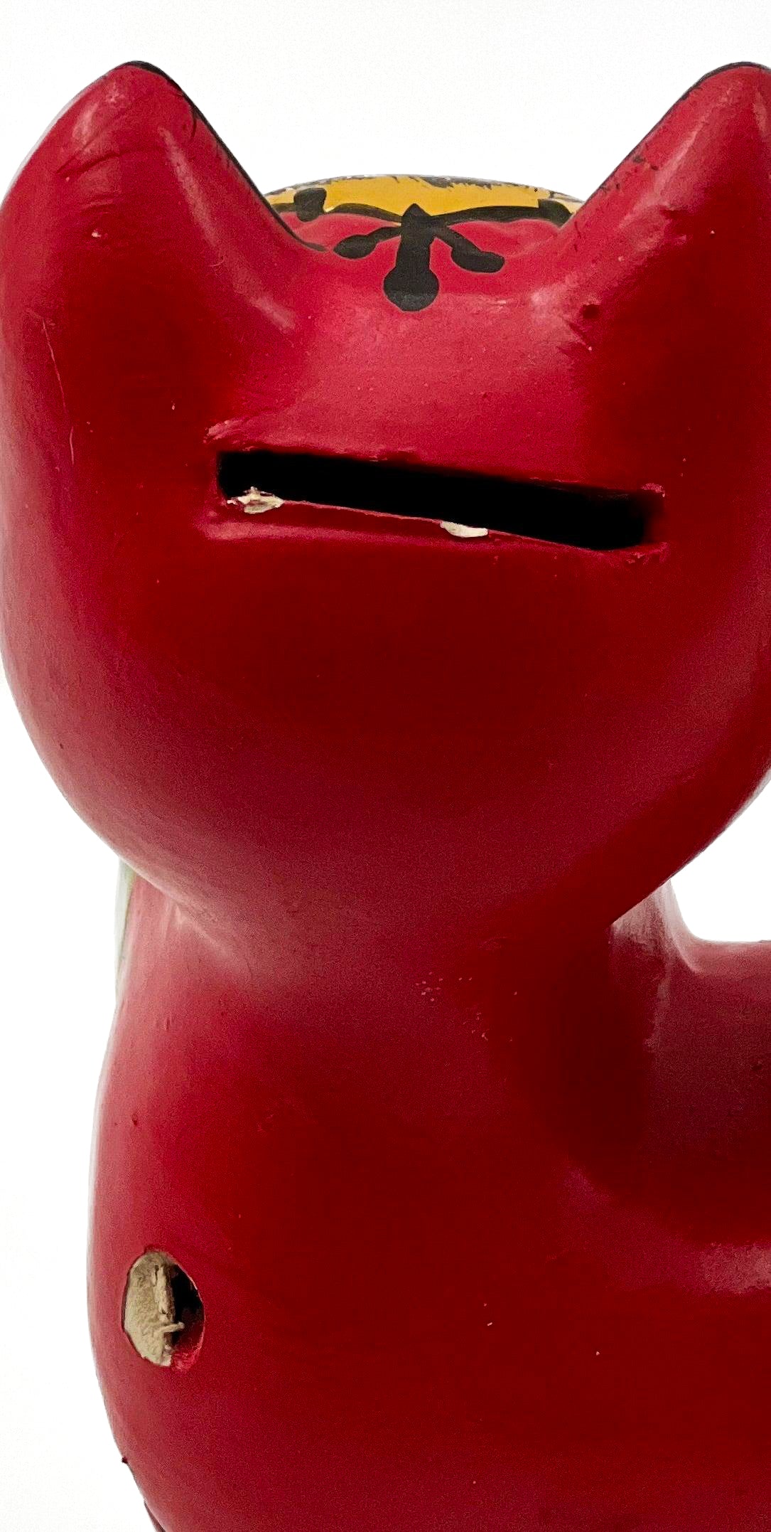 Japanese piggy bank with stopper.